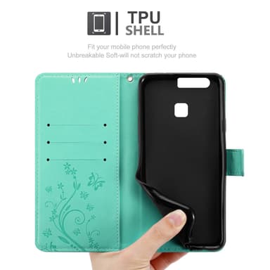 Huawei P9 Pungetui Cover Case (Turkis)
