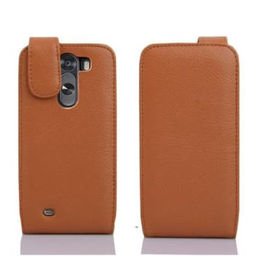 LG G3 Pungetui Flip Cover (Brun)