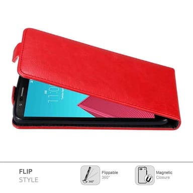 LG G4 / G4 PLUS Pungetui Flip Cover (Rød)