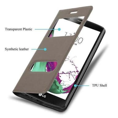 Pungetui LG G4 / G4 PLUS Cover Case (Brun)