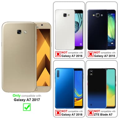 Cover Samsung Galaxy A7 2017 Etui Case (Rød)