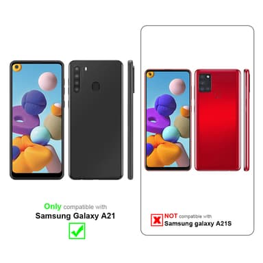 Samsung Galaxy A21 Pungetui Cover Case (Lyserød)