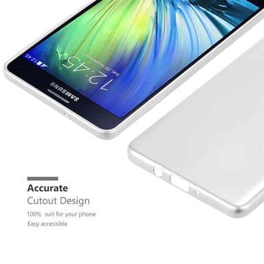 Samsung Galaxy A7 2015 Cover Etui Case (Sølv)