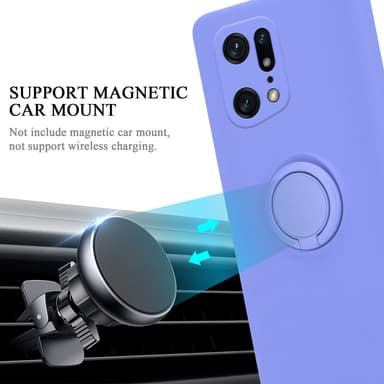 Oppo FIND X5 PRO Cover Etui Case (Lilla)