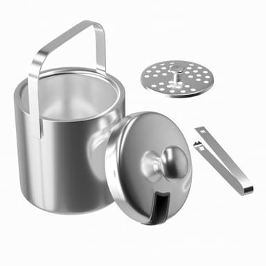 Isspandsæt i rustfrit stål med 4 dele 1,3 L