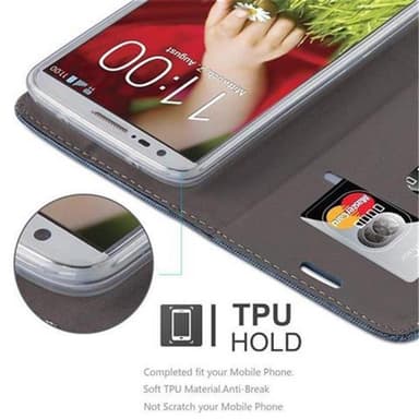 LG G2 Pungetui Cover Case (Blå)