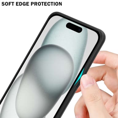 Cover iPhone 15 PLUS Etui Case (Sort)