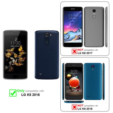 LG K8 2016 Pungetui Cover Case (Grå)