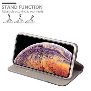 iPhone XS MAX Pungetui Cover Case (Grå)