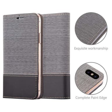 iPhone XS MAX Pungetui Cover Case (Grå)