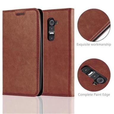 LG G2 Cover Etui Case (Brun)