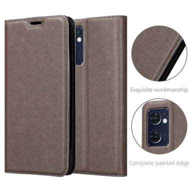 Oppo FIND X5 LITE / Reno7 5G Cover Etui Case (Brun)