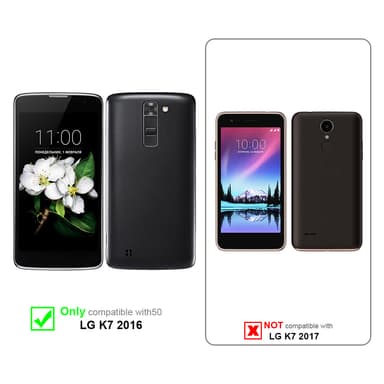 LG K7 2016 Pungetui Cover Case (Grå)