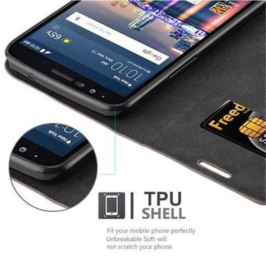 LG STYLUS 3 Cover Etui Case (Brun)