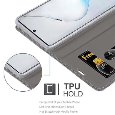 Samsung Galaxy NOTE 10 Pungetui Cover Case (Grå)