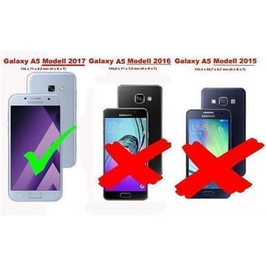 Samsung Galaxy A5 2017 Pungetui Flip Cover (Sort)