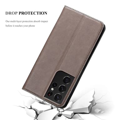 Samsung Galaxy S22 ULTRA Cover Etui Case (Brun)