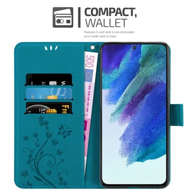 Samsung Galaxy S22 PLUS Pungetui Cover Case (Blå)