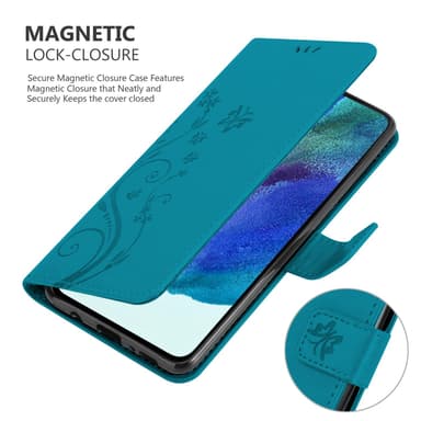 Samsung Galaxy S22 PLUS Pungetui Cover Case (Blå)