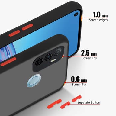 Oppo A53 Etui Case Cover (Sort)