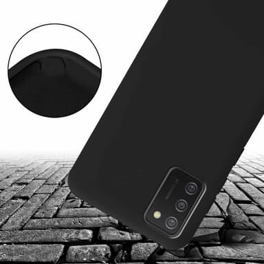 Samsung Galaxy A02s Etui Cover Kæde (Sort)