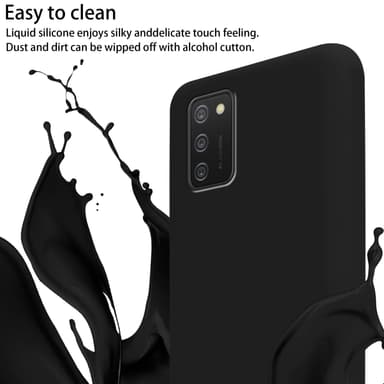 Samsung Galaxy A02s Etui Cover Kæde (Sort)