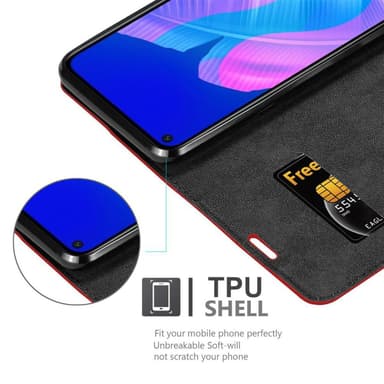 Huawei P40 LITE E Cover Etui Case (Rød)