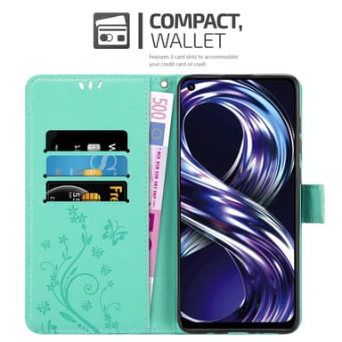 Realme 8i / Narzo 50 4G Pungetui Cover Case (Turkis)