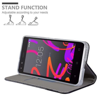 BQ Aquaris M5 Pungetui Cover Case (Grå)