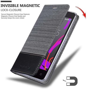 BQ Aquaris M5 Pungetui Cover Case (Grå)