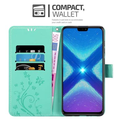 Honor 8X Pungetui Cover Case (Turkis)