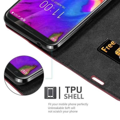 LG V35 Cover Etui Case (Rød)