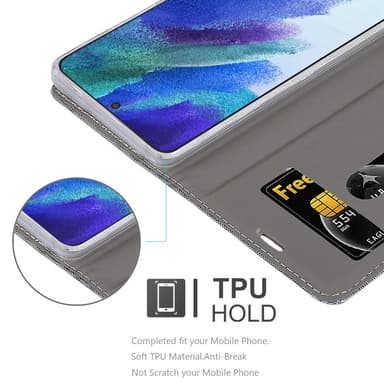 Samsung Galaxy S22 PLUS Pungetui Cover Case (Grå)