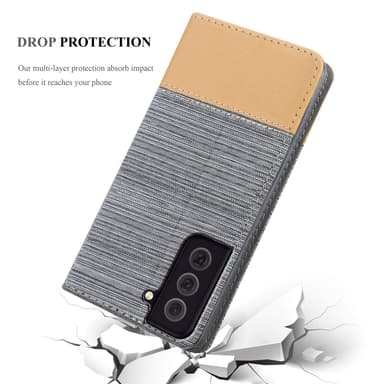 Samsung Galaxy S22 PLUS Pungetui Cover Case (Grå)
