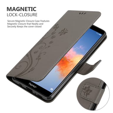 Honor 7X Pungetui Cover Case (Grå)