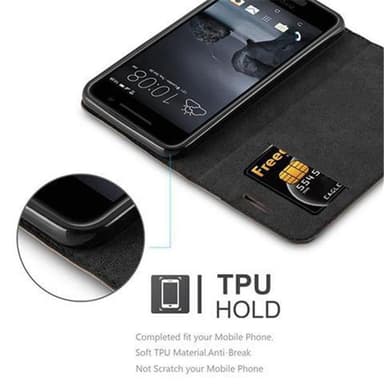 HTC ONE A9 Cover Etui Case (Brun)