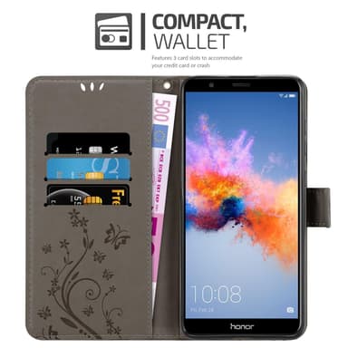 Honor 7X Pungetui Cover Case (Grå)