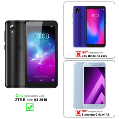 ZTE Blade A3 2019 Cover Etui Case (Sort)