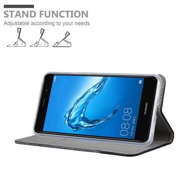 Huawei Enjoy 7 PLUS Pungetui Cover Case (Grå)