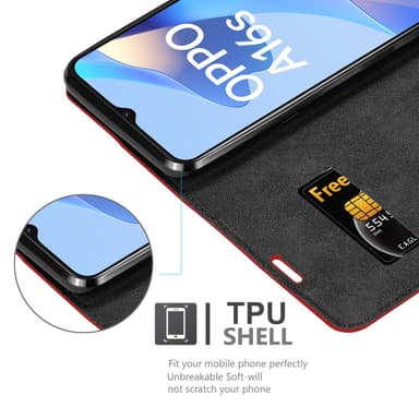 Oppo A16s / A54s Cover Etui Case (Rød)
