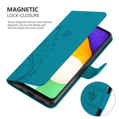 Samsung Galaxy A13 5G Pungetui Cover Case (Blå)