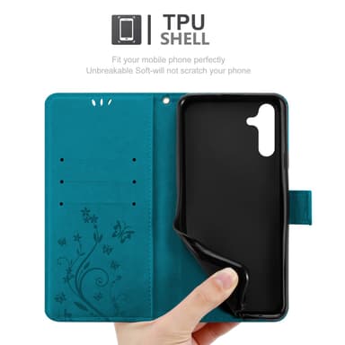 Samsung Galaxy A13 5G Pungetui Cover Case (Blå)
