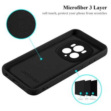 Honor Magic 6 Pro Cover Etui Case (Sort)