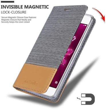 Huawei Enjoy 7 Pungetui Cover Case (Grå)