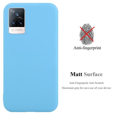 Cover Vivo V21 4G / 5G Etui Case (Blå)
