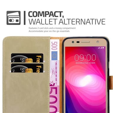 Cover LG X POWER 2 Etui Case (Brun)
