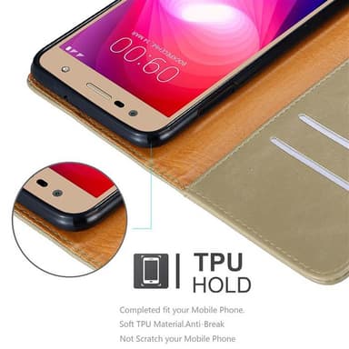 Cover LG X POWER 2 Etui Case (Brun)
