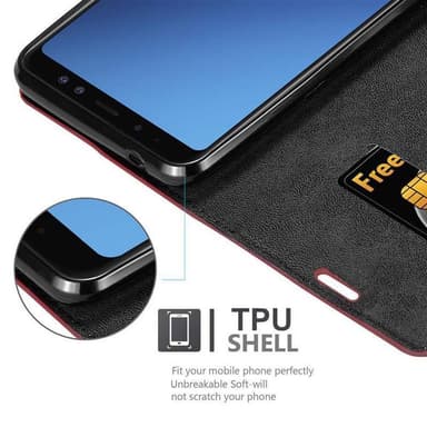 Samsung Galaxy A6 2018 Cover Etui Case (Rød)
