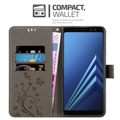 Samsung Galaxy A8 2018 Pungetui Cover Case (Grå)