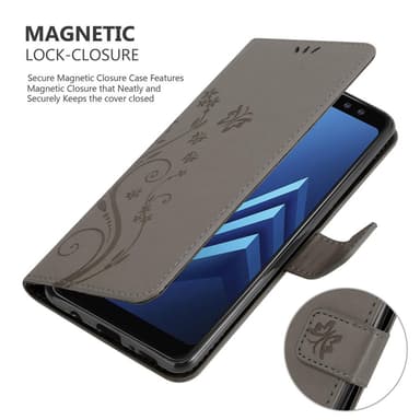 Samsung Galaxy A8 2018 Pungetui Cover Case (Grå)